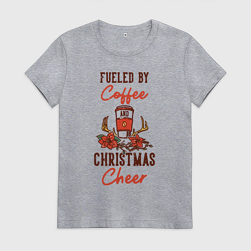 Женская футболка Новогоднее настроение / Меланж – фото 1