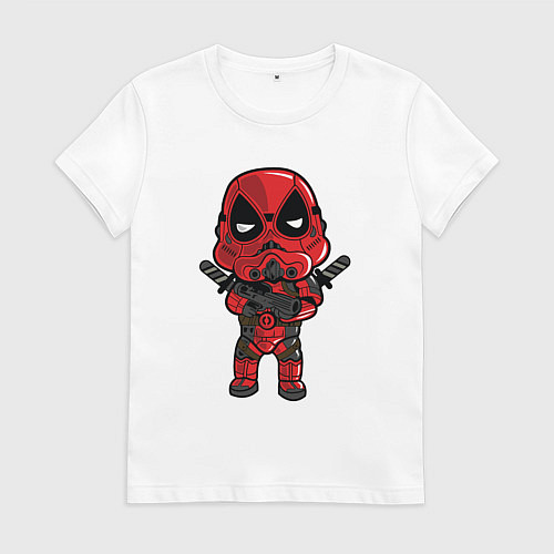 Женская футболка Trooper Deadpool / Белый – фото 1