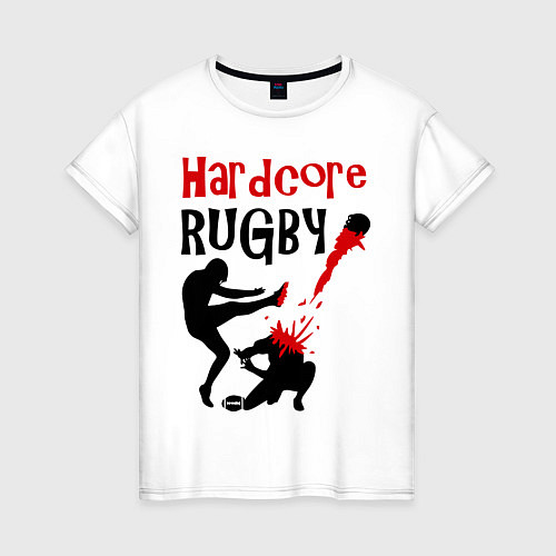 Женская футболка Hardcore Rugby / Белый – фото 1