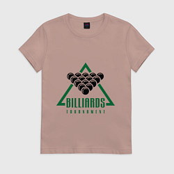Женская футболка Billiards tournament