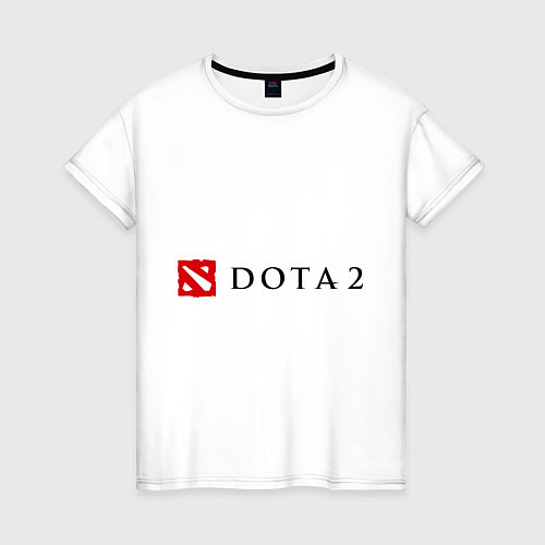 Женская футболка Dota 2: Logo / Белый – фото 1