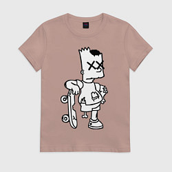 Женская футболка Bart Simpsons Zombie