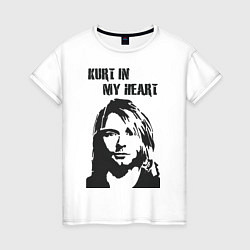 Женская футболка Kurt in my heart