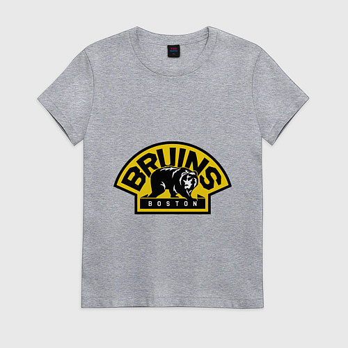 Женская футболка HC Boston Bruins Label / Меланж – фото 1