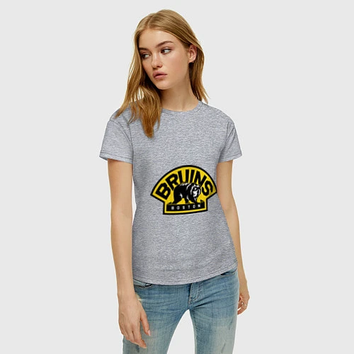 Женская футболка HC Boston Bruins Label / Меланж – фото 3