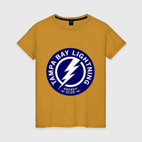 Женская футболка HC Tampa Bay Lightning / Горчичный – фото 1