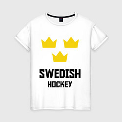 Женская футболка Swedish Hockey