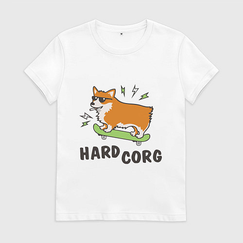 Женская футболка Hardcorg / Белый – фото 1