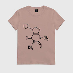 Женская футболка Кофеин формула