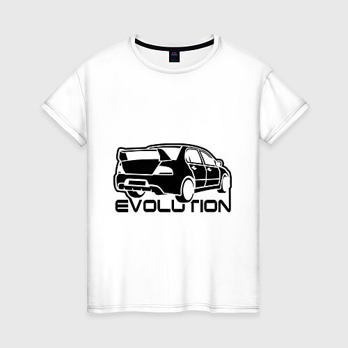 Женская футболка Evolution / Белый – фото 1