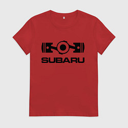 Женская футболка Subaru