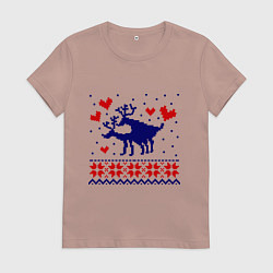 Женская футболка Любовь оленей