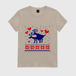 Женская футболка Любовь оленей