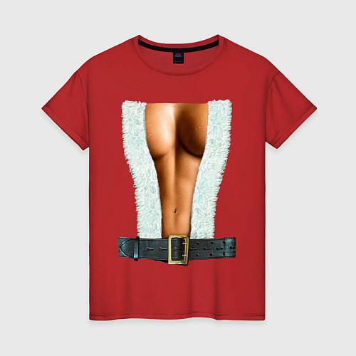 Женская футболка Новогодний костюм / Красный – фото 1