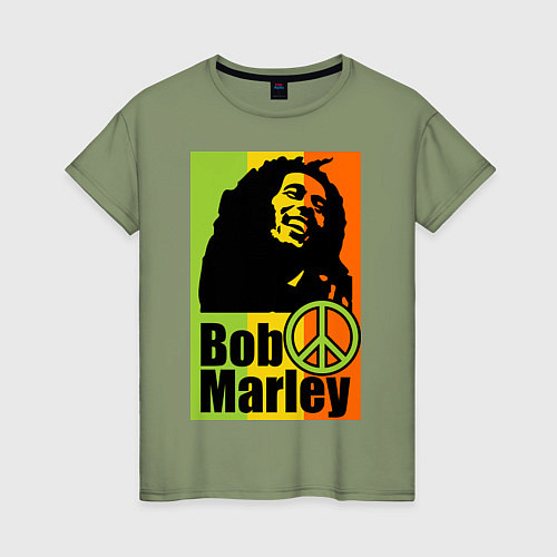 Женская футболка Bob Marley: Jamaica / Авокадо – фото 1