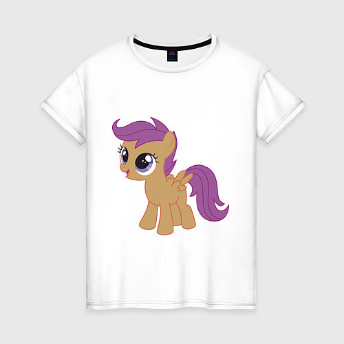 Женская футболка Пони Скуталу / Белый – фото 1