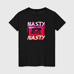 Футболка хлопковая женская The Prodigy: Nasty, цвет: черный