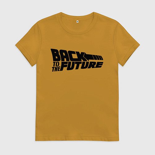 Женская футболка Back to the future / Горчичный – фото 1