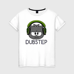 Футболка хлопковая женская Dubstep Listener, цвет: белый