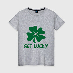 Женская футболка Get lucky