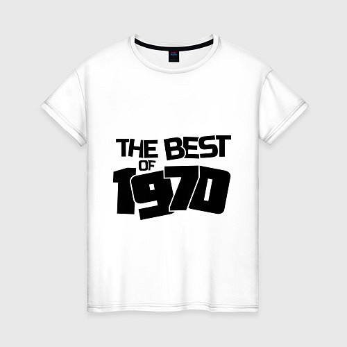 Женская футболка The best of 1970 / Белый – фото 1