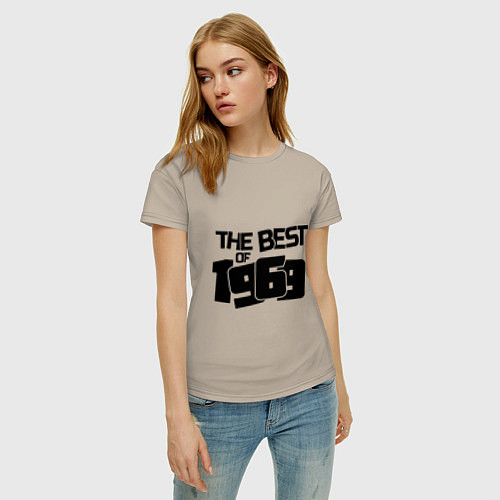 Женская футболка The best of 1969 / Миндальный – фото 3