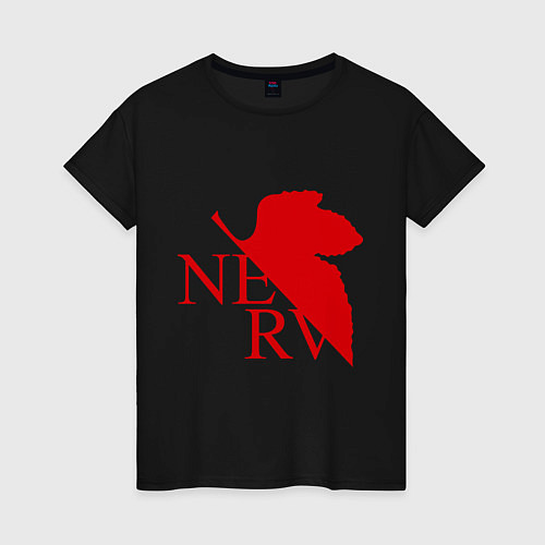 Женская футболка Евангелион NERV / Черный – фото 1