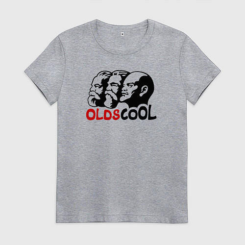 Женская футболка Oldscool USSR / Меланж – фото 1