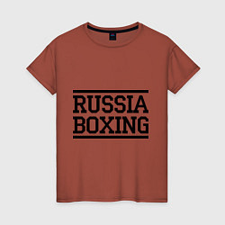 Женская футболка Russia boxing