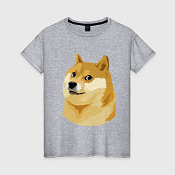 Женская футболка Doge