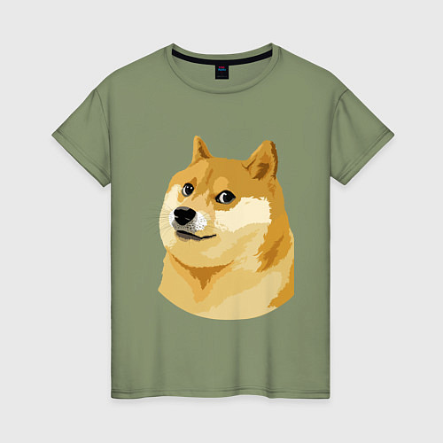 Женская футболка Doge / Авокадо – фото 1