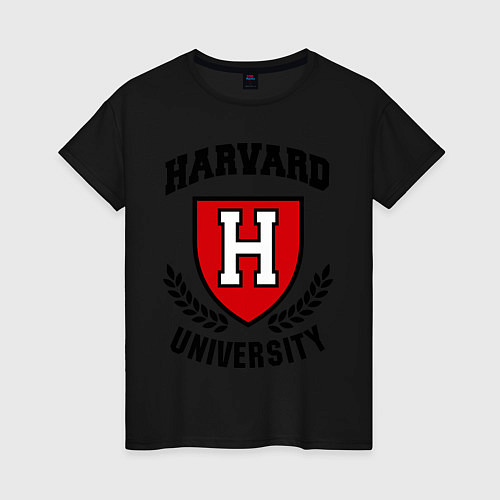 Женская футболка Harvard University / Черный – фото 1