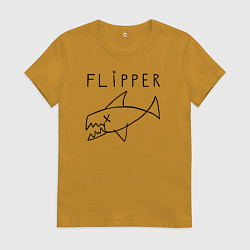 Женская футболка Flipper