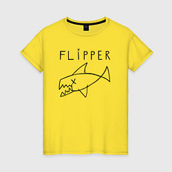 Женская футболка Flipper