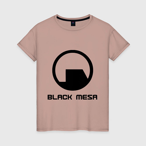 Женская футболка Black Mesa: Logo / Пыльно-розовый – фото 1