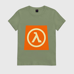 Футболка хлопковая женская Half-Life, цвет: авокадо