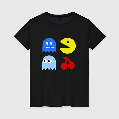 Женская футболка Pac-Man Pack / Черный – фото 1