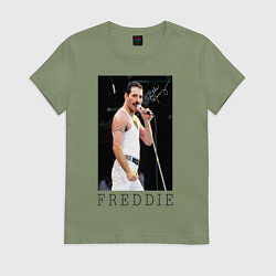 Женская футболка Queen: Freddie