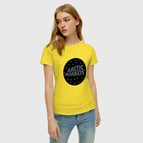 Женская футболка Arctic Monkeys: Black / Желтый – фото 3