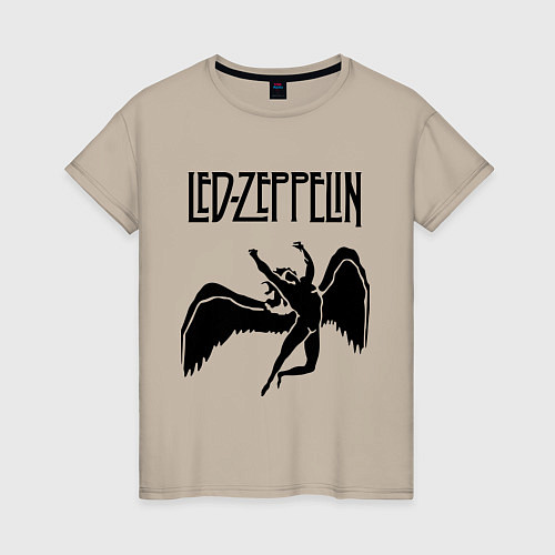 Женская футболка Led Zeppelin Swan / Миндальный – фото 1