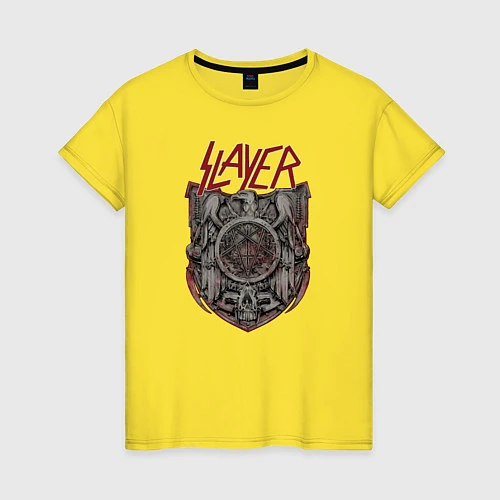 Женская футболка Slayer Eagle / Желтый – фото 1