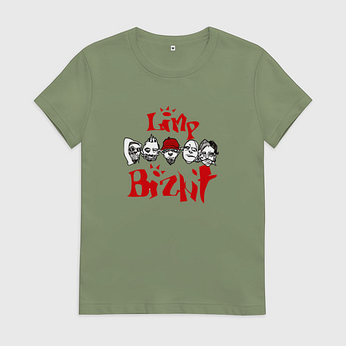 Женская футболка Limp Bizkit Faces / Авокадо – фото 1
