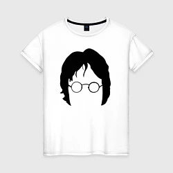 Футболка хлопковая женская John Lennon: Minimalism, цвет: белый