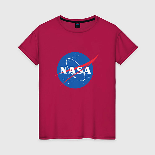 Женская футболка NASA: Logo / Маджента – фото 1