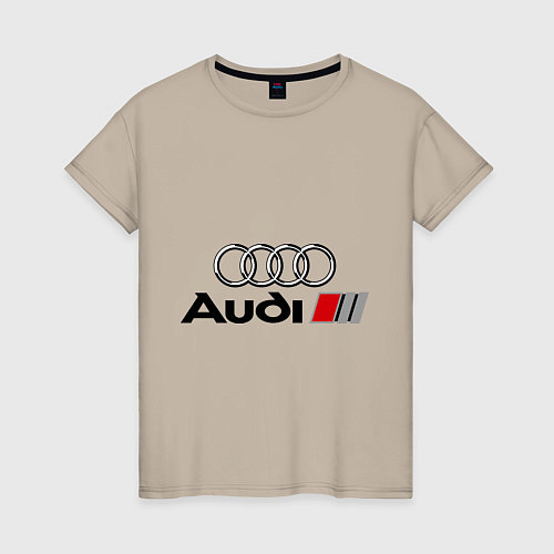 Женская футболка Audi / Миндальный – фото 1