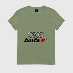 Женская футболка Audi