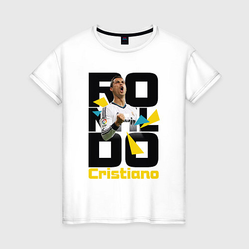 Женская футболка Ronaldo Funs / Белый – фото 1