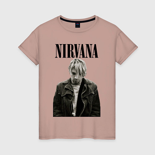 Женская футболка Kurt Cobain: Young / Пыльно-розовый – фото 1