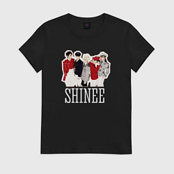 Футболка хлопковая женская Shinee, цвет: черный