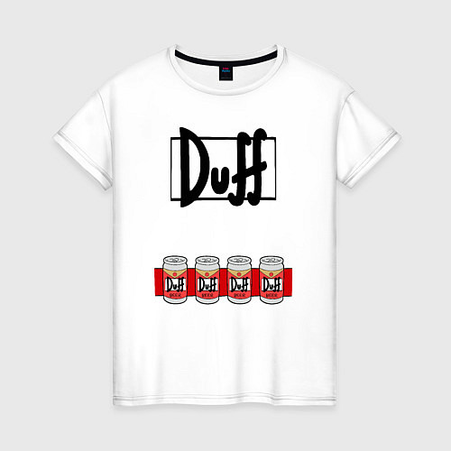 Женская футболка DUFF-Man / Белый – фото 1